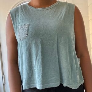 Urban Oufitters Muscle Tank with Rinestone Pocket